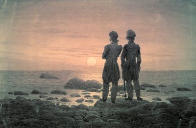 Due uomini vicino al mare da Caspar David Friedrich